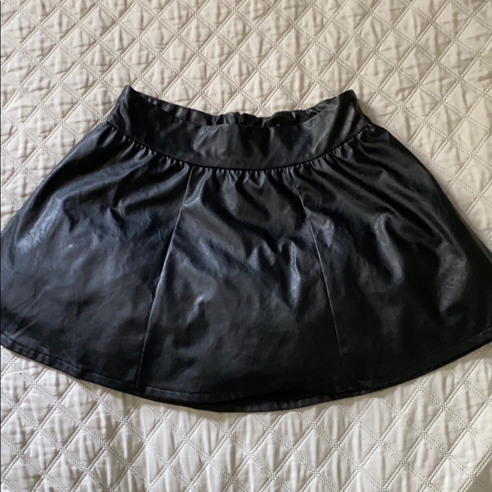 Faux Leather Skirt